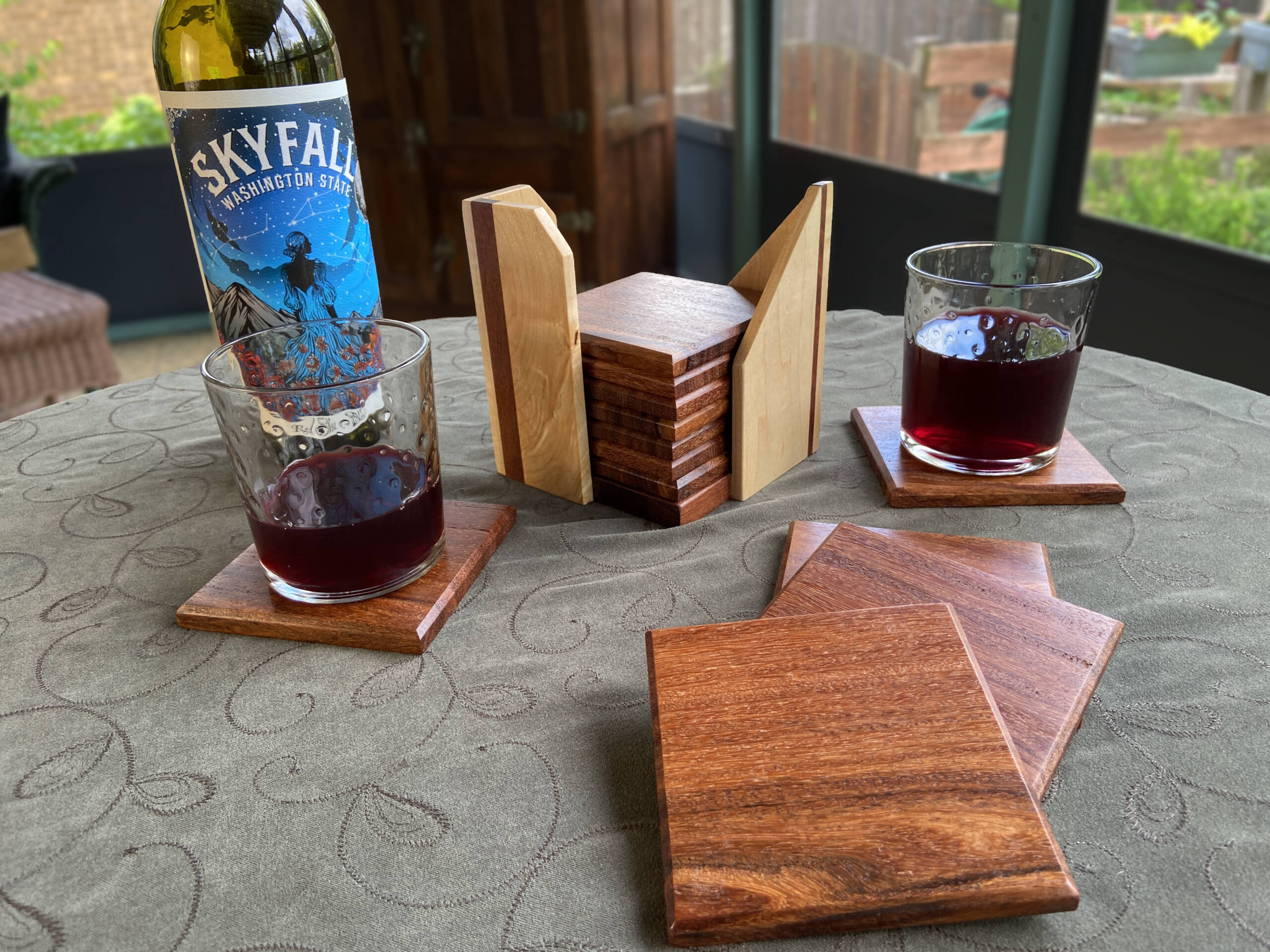 Santos Mahogany coasters