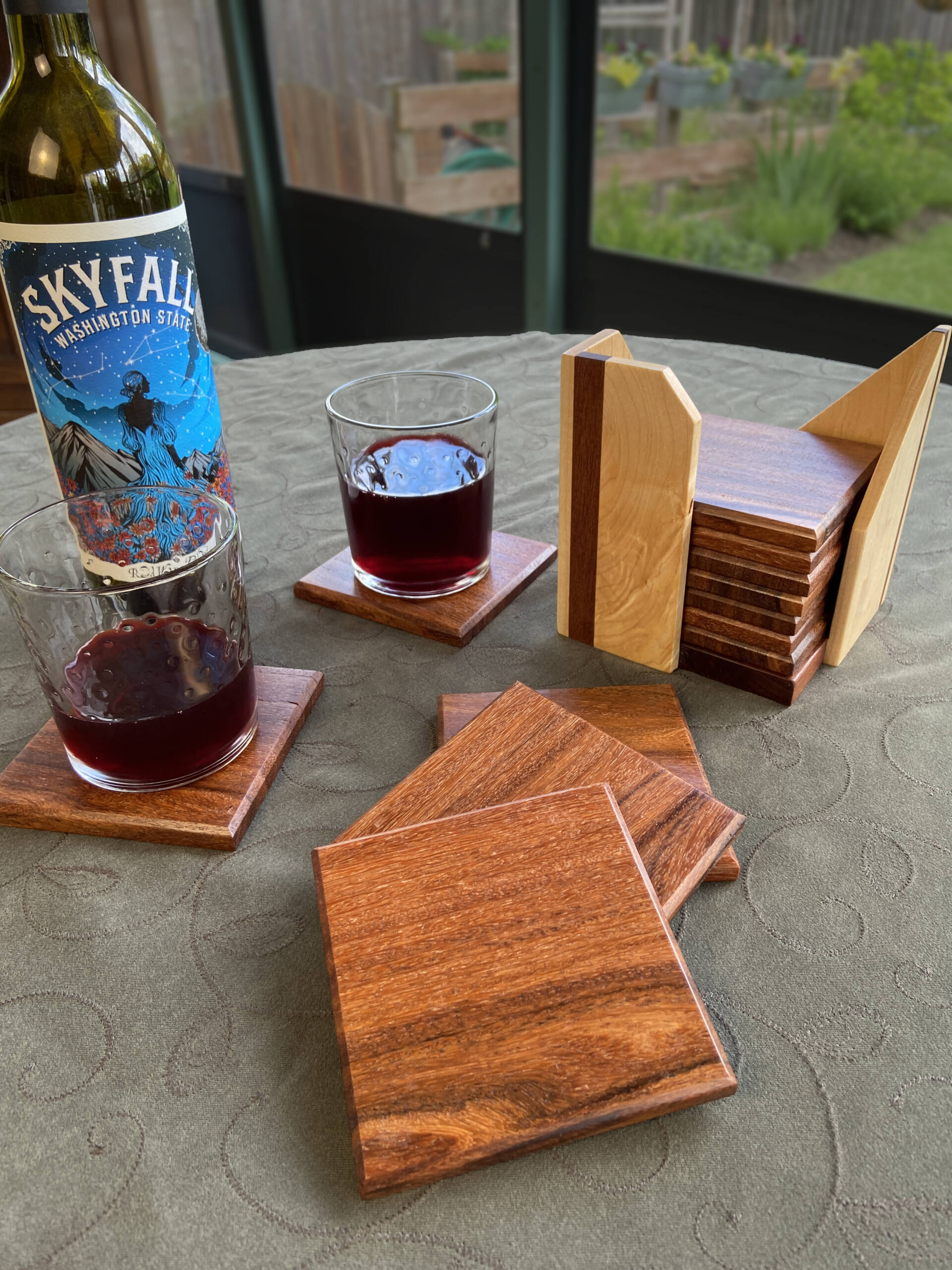 Santos Mahogany coasters