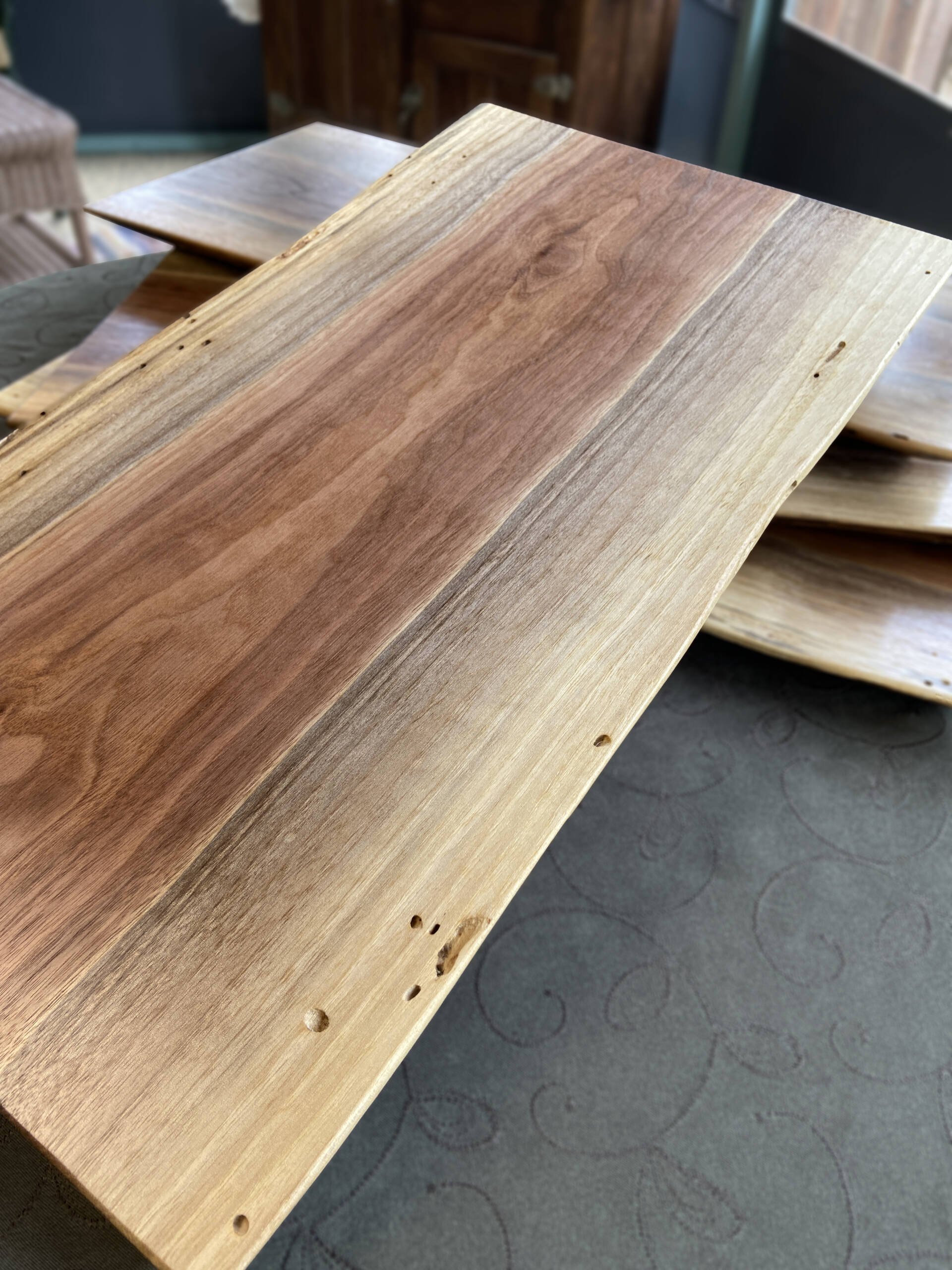 walnut slab trays