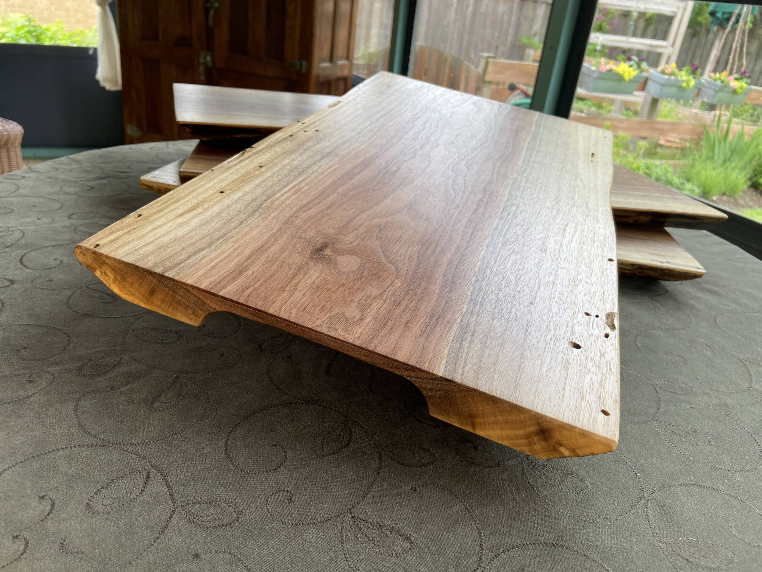 walnut slab trays