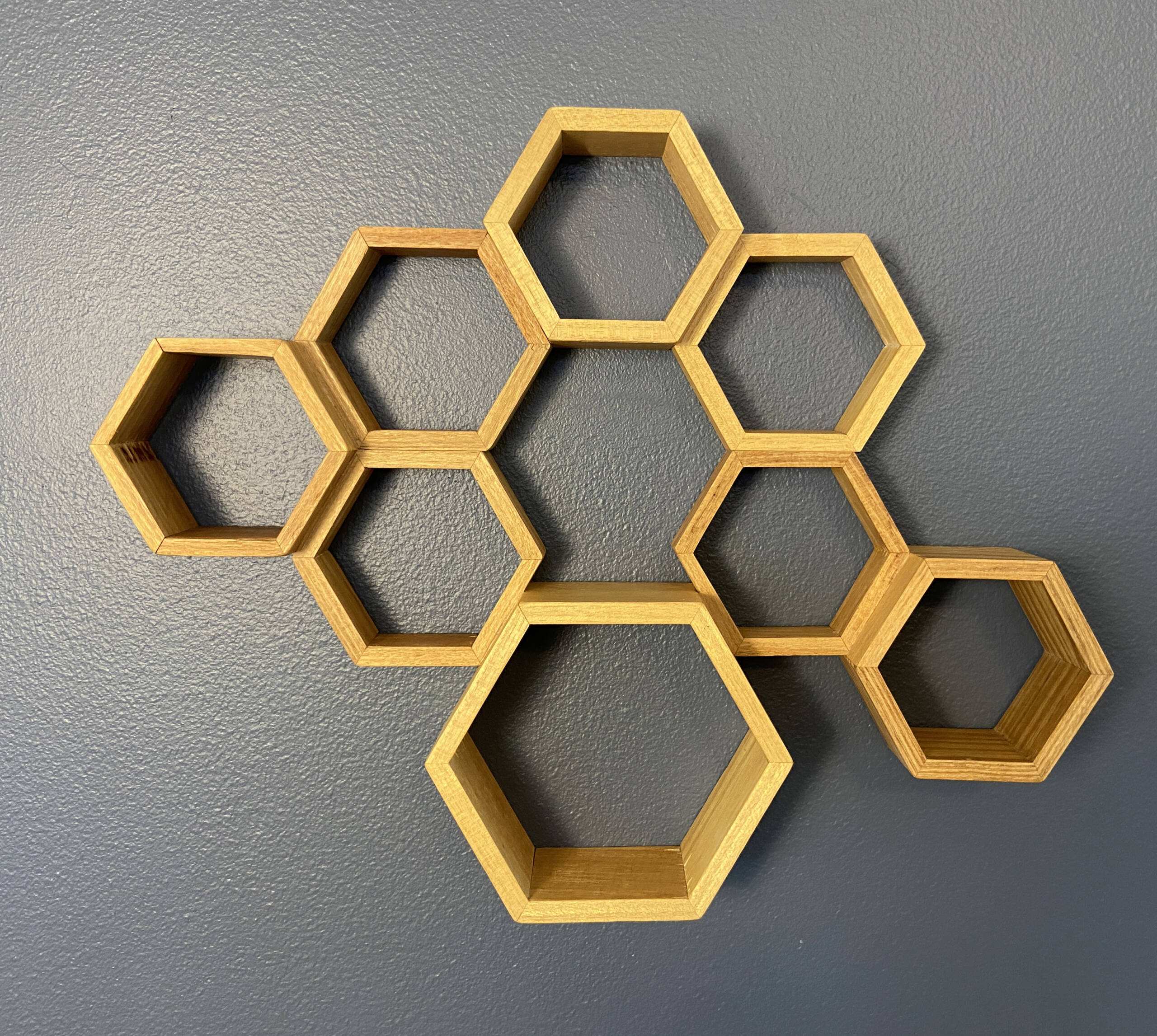 hexagon curio rack