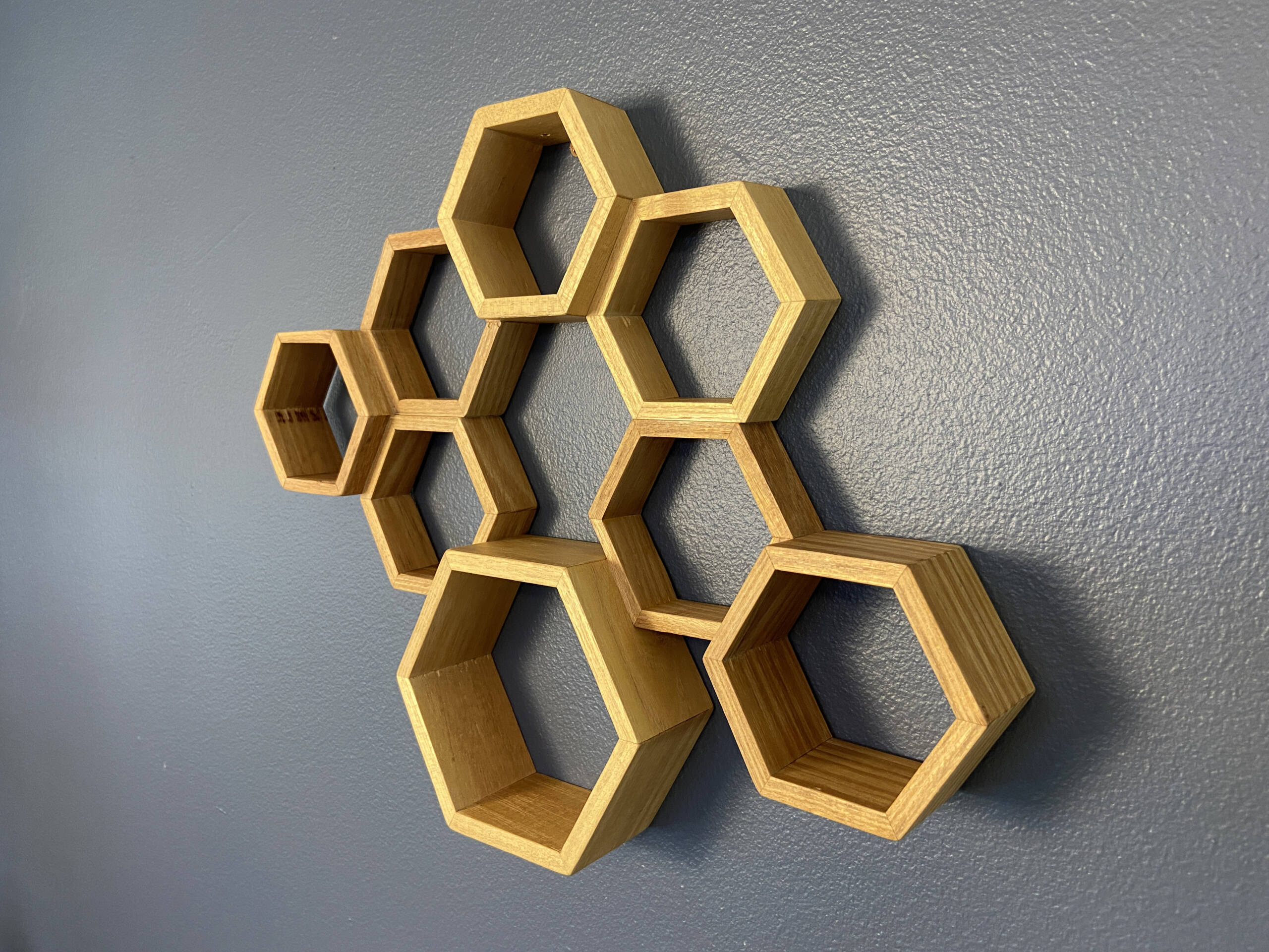 hexagon curio rack