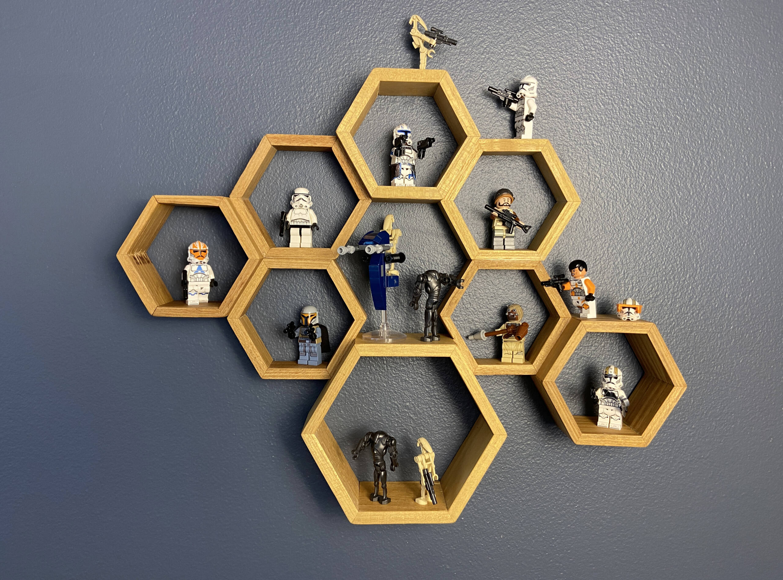 hexagon curio rack