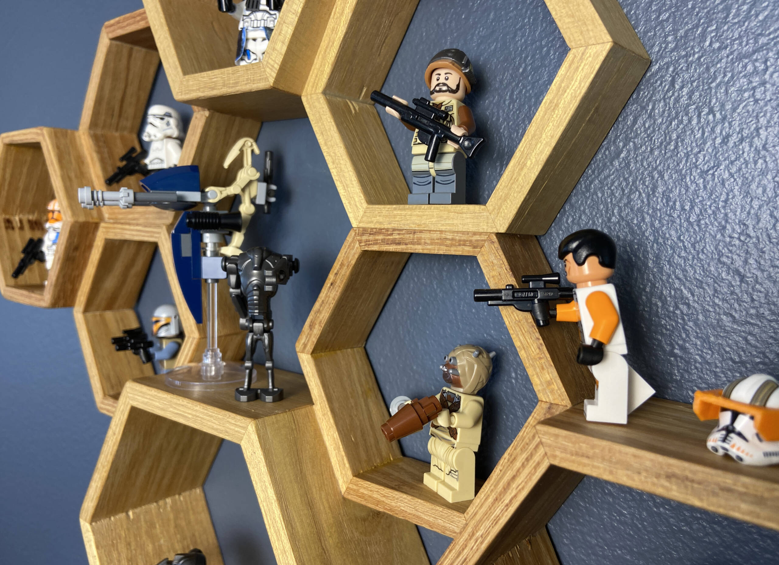 hexagon curio rack